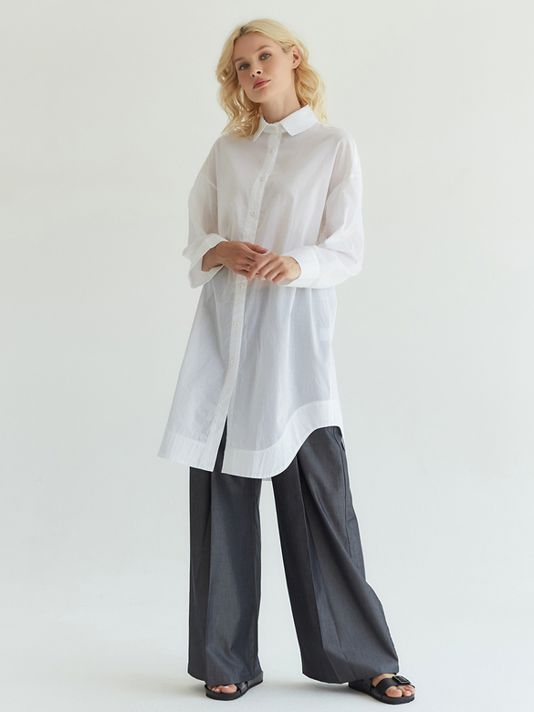 Рубашка удлиненная