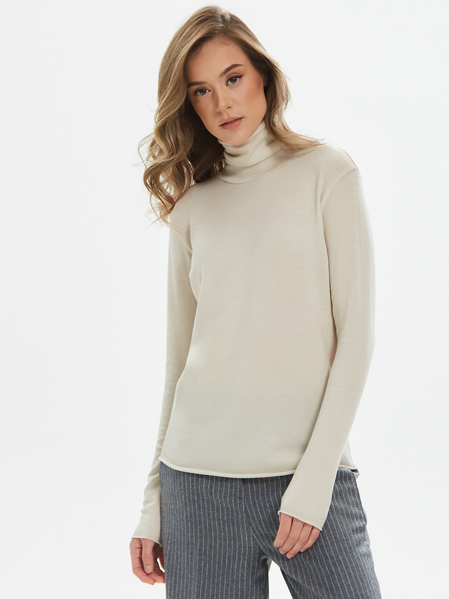 Водолазка тонкая из шерсти