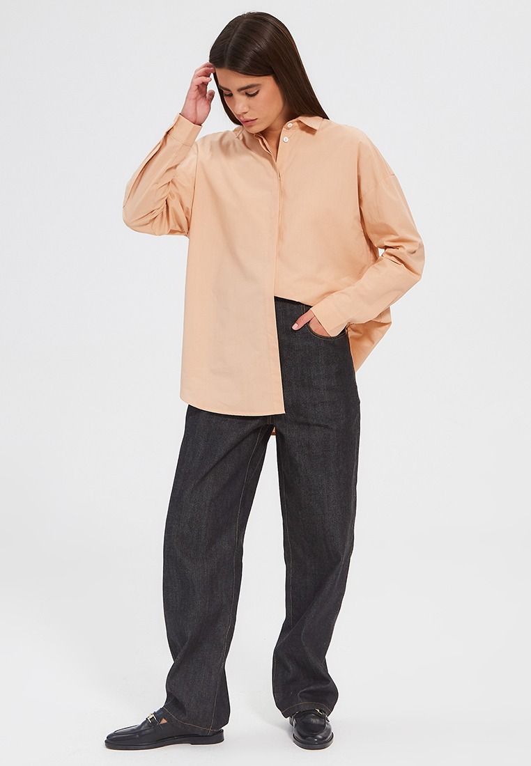 Рубашка свободная из хлопка