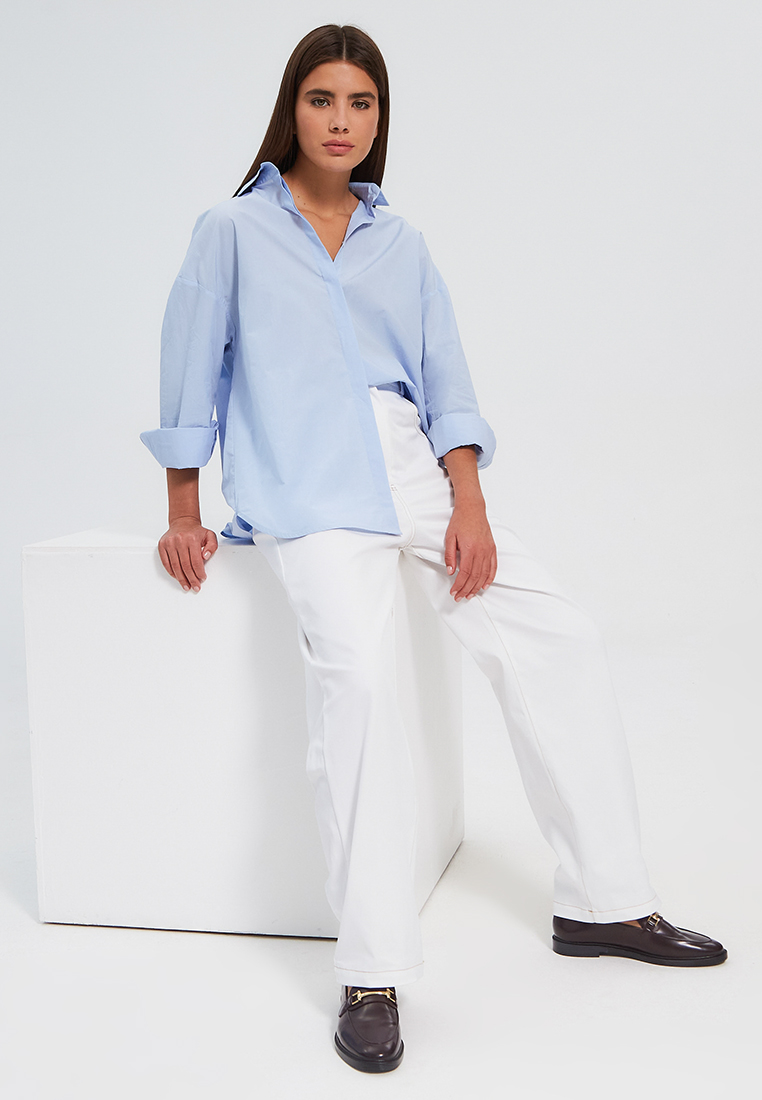 Рубашка свободная из хлопка