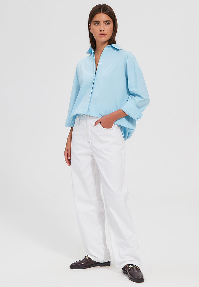 Рубашка свободная из хлопка