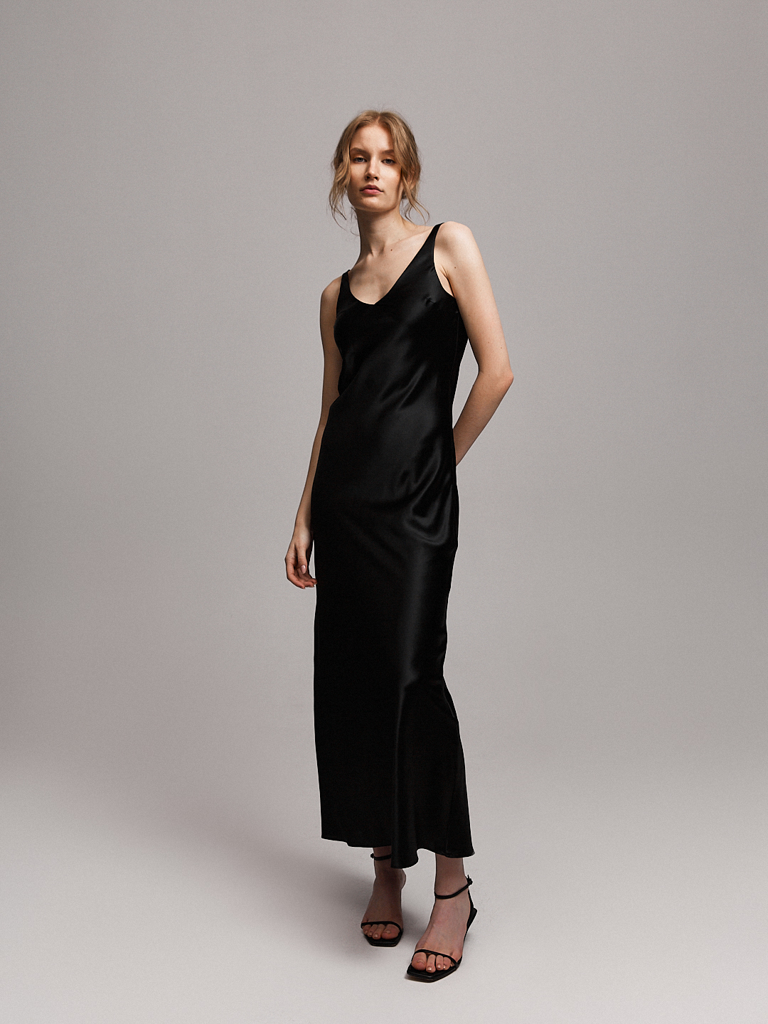 Платье-комбинация из шелка