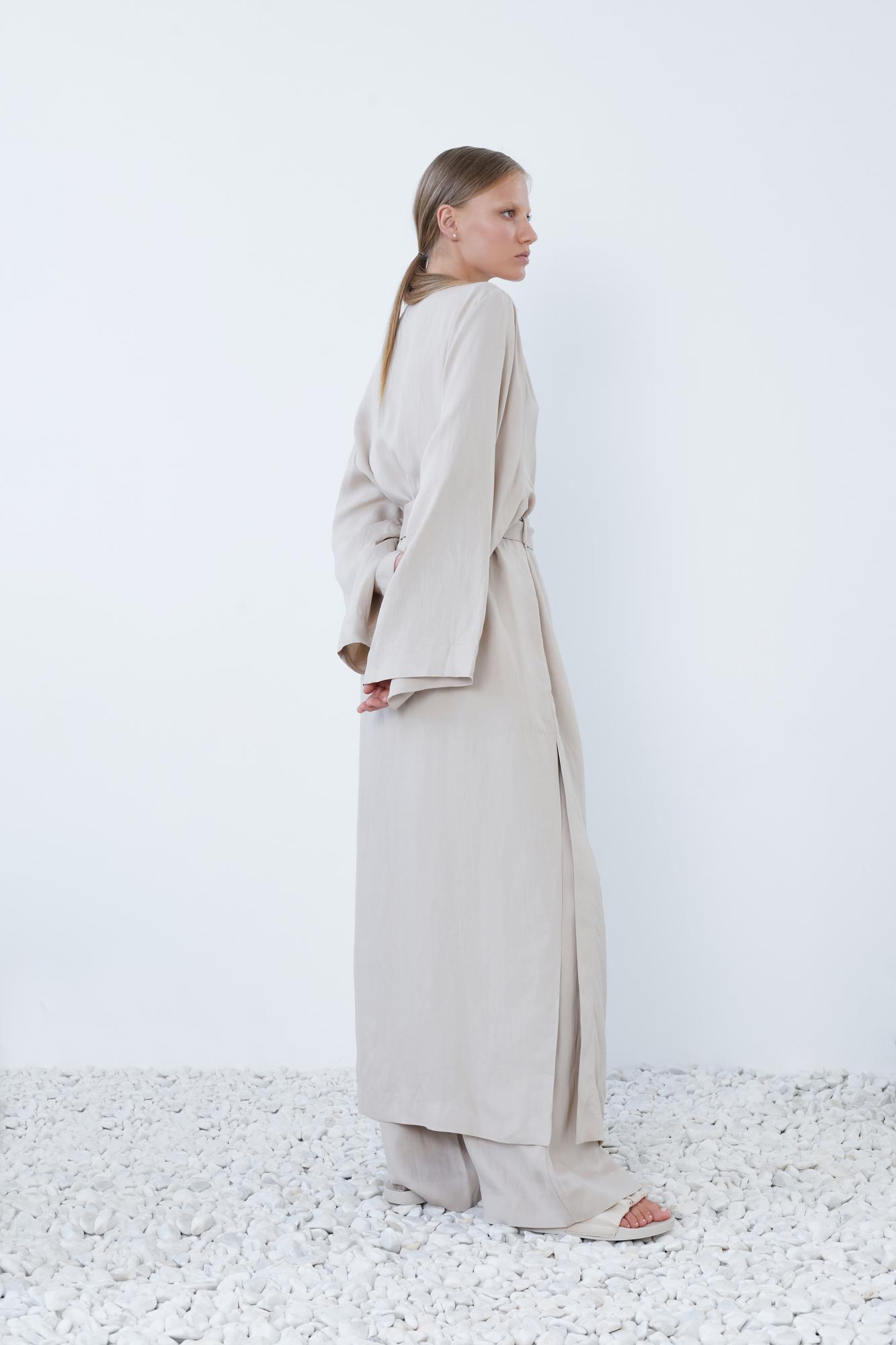 Кимоно с разрезами изо льна