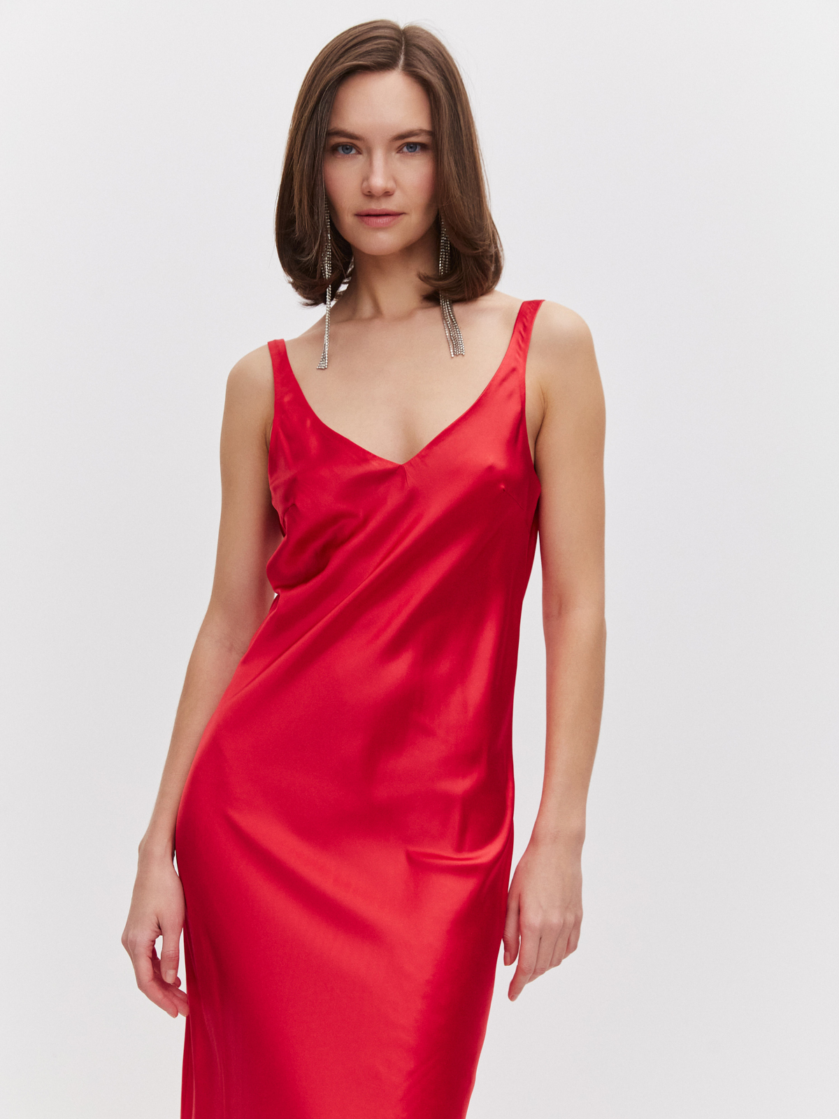 Платье-комбинация из шелка