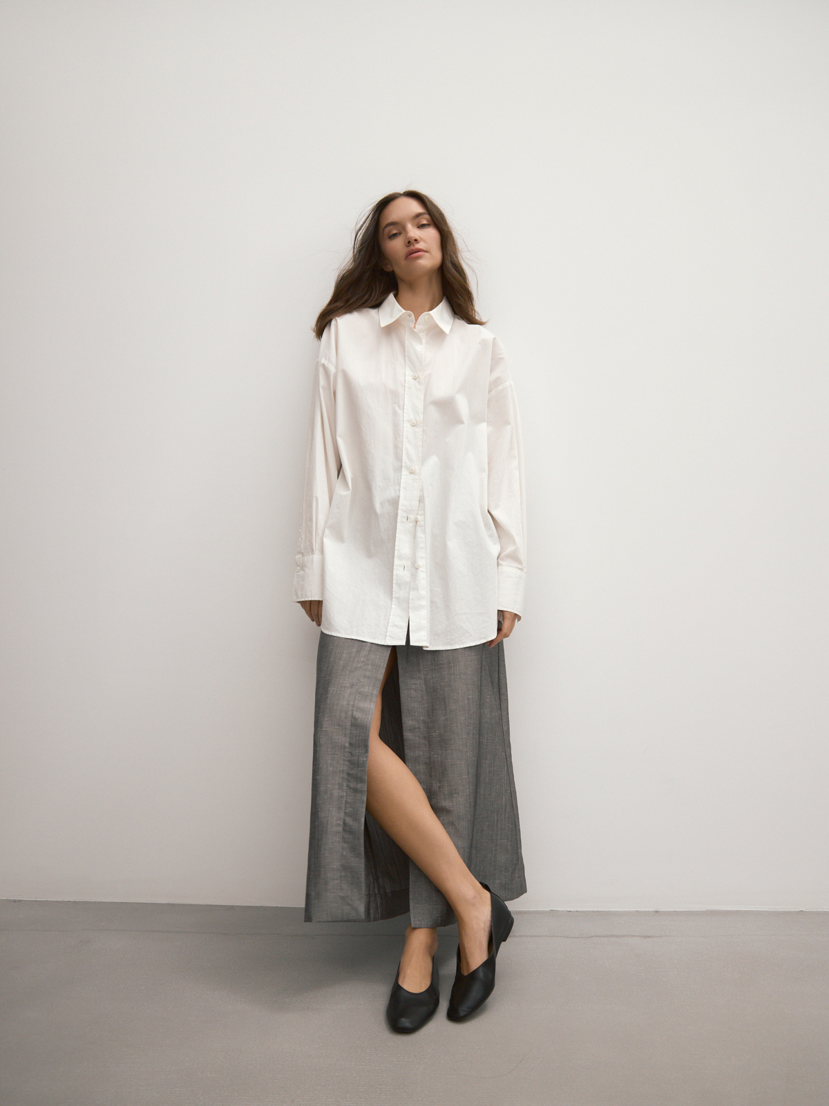 Юбка длинная со шлицами