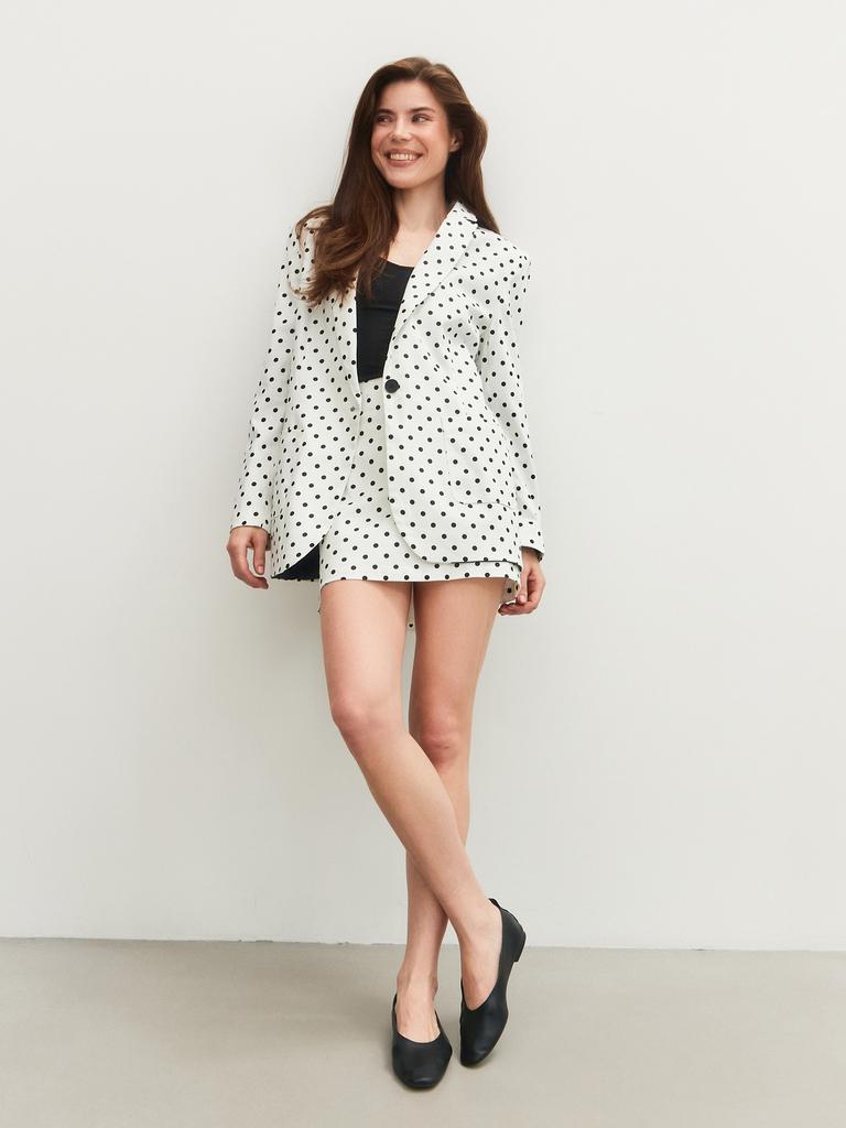 Юбка мини в горох