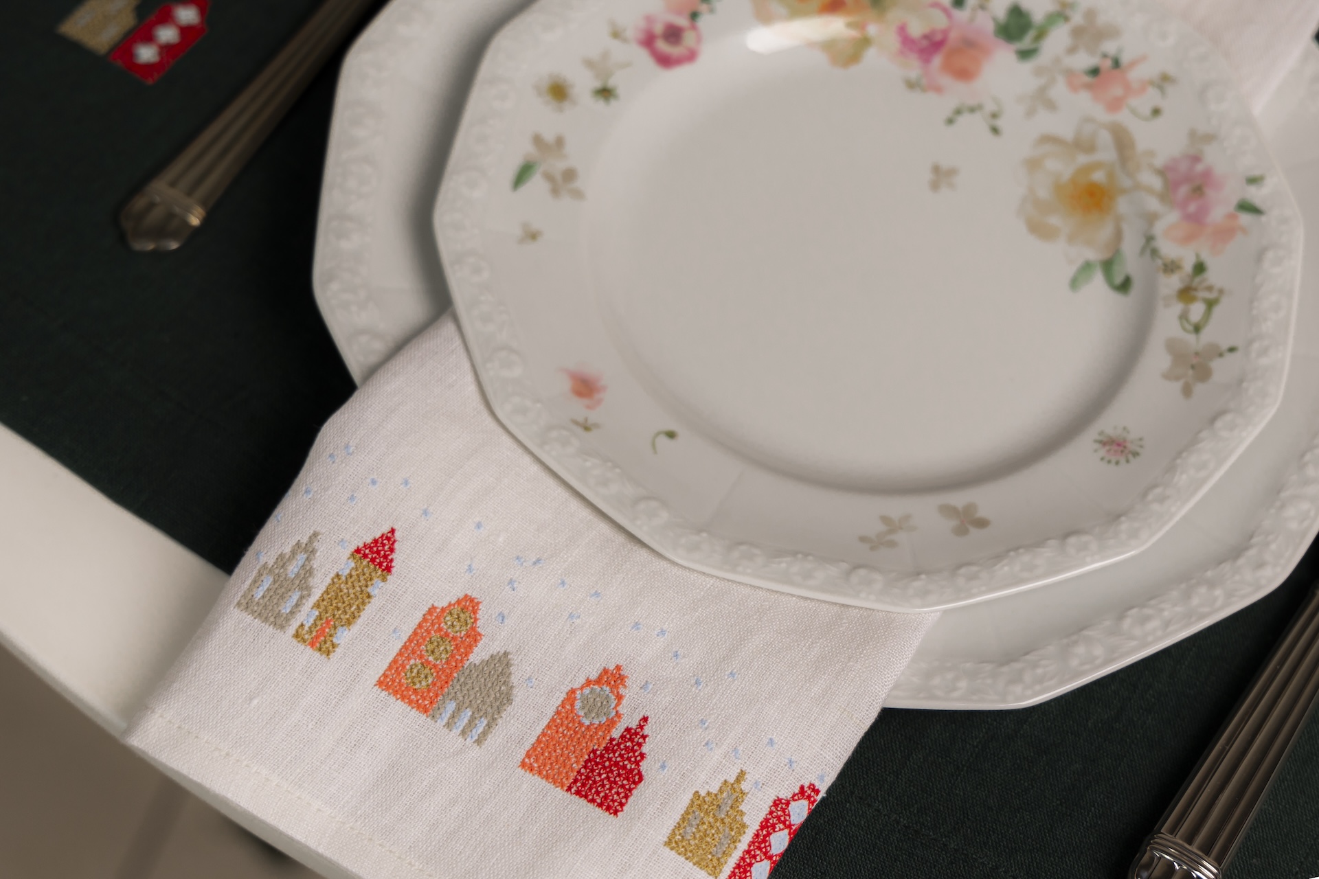 Салфетка сервировочная Домики