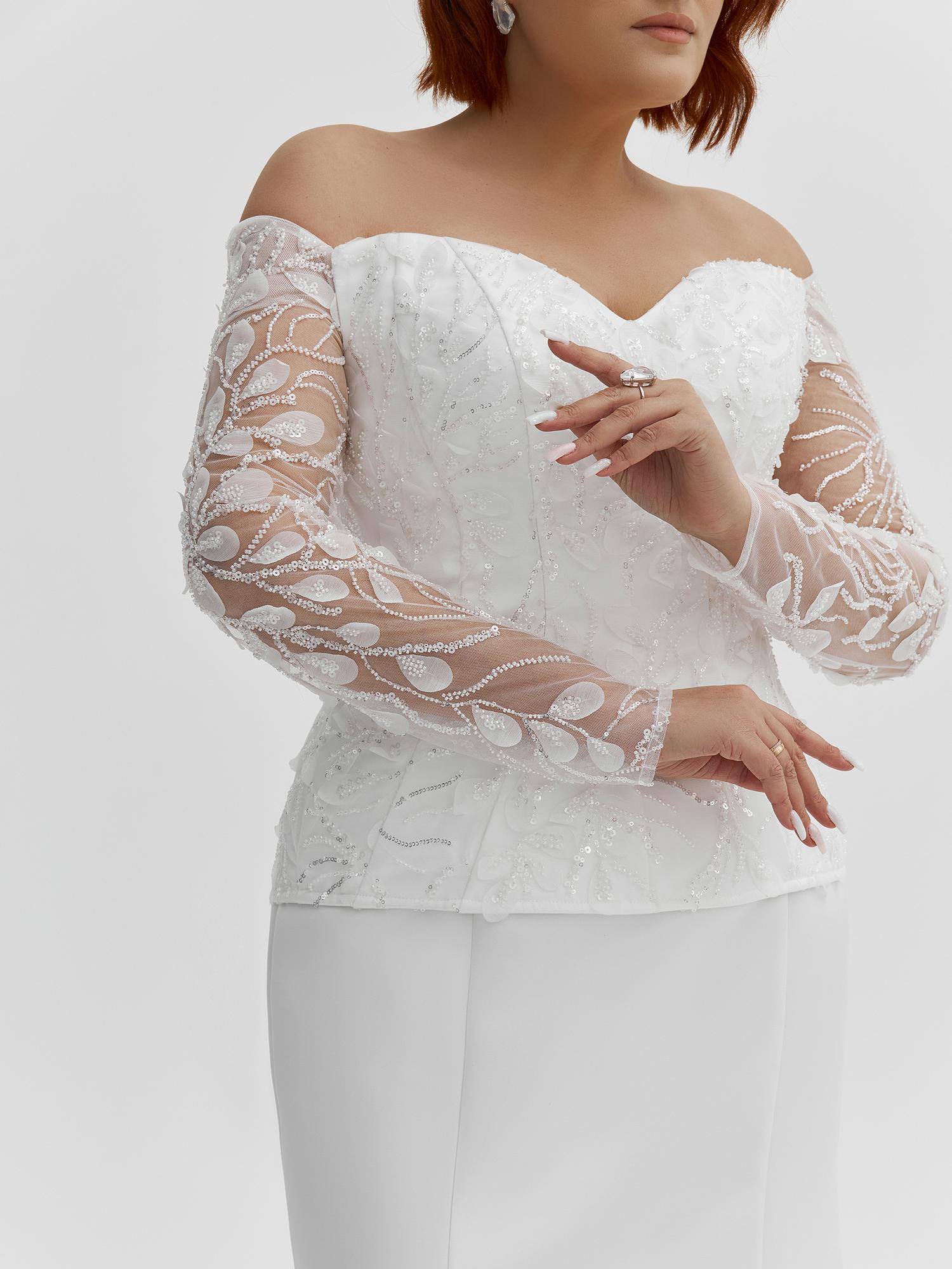 Корсет с рукавами "Орхидея" 13-027 PS