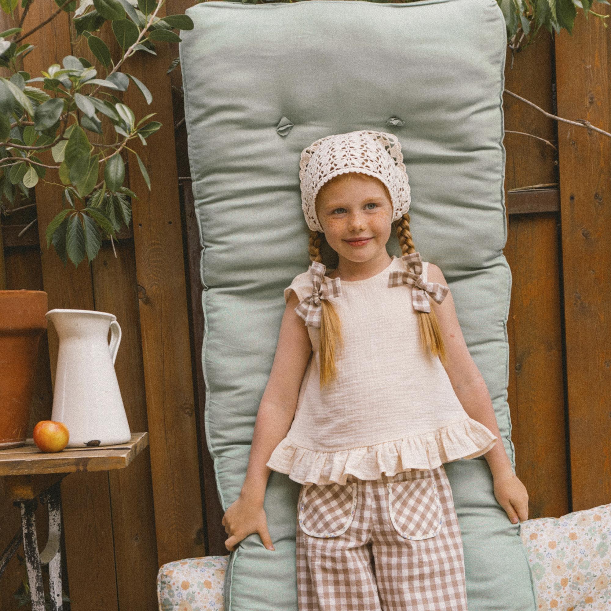 Бант на резинке VICHY SAND