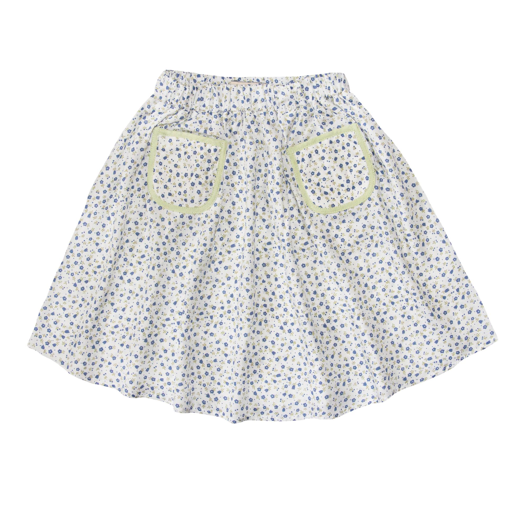Юбка ЦВЕТОЧНИЦА ГОЛУБАЯ