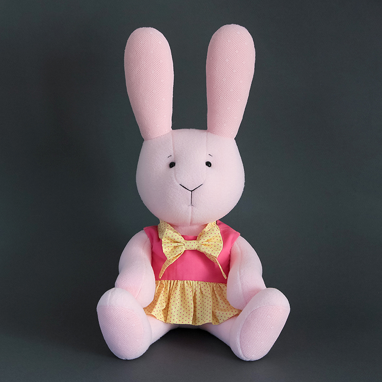 Зайка в платье, мягкая игрушка ручной работы