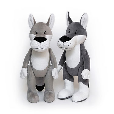 Выкройка волка с мастер-классом