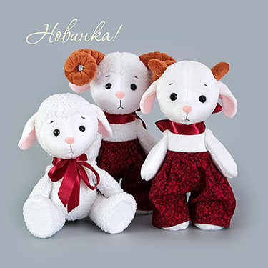 Выкройки овечки, барашка и козочки с мастер классами