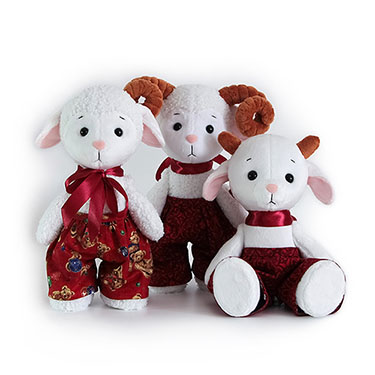 Выкройки овечки, барашка и козочки с мастер классами