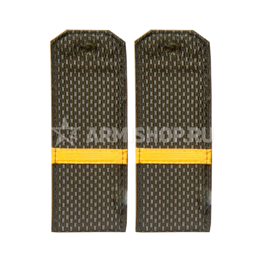 Погоны МО Оливковые Ефрейтор галун (Пластик)