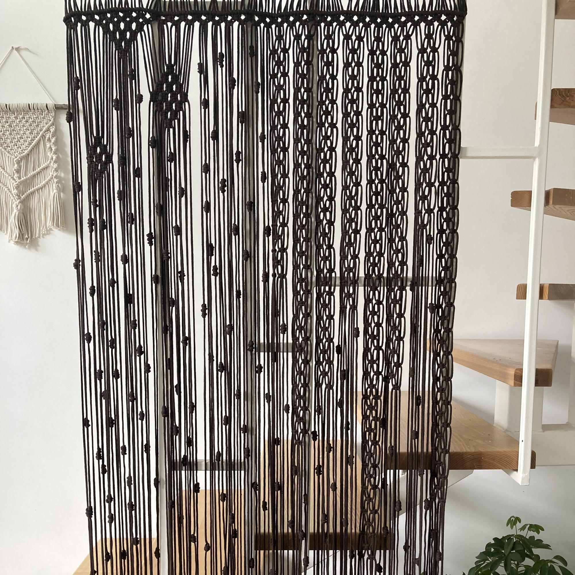 Обучающий мастер-класс по плетению "Штора Ассиметрия шоколад"