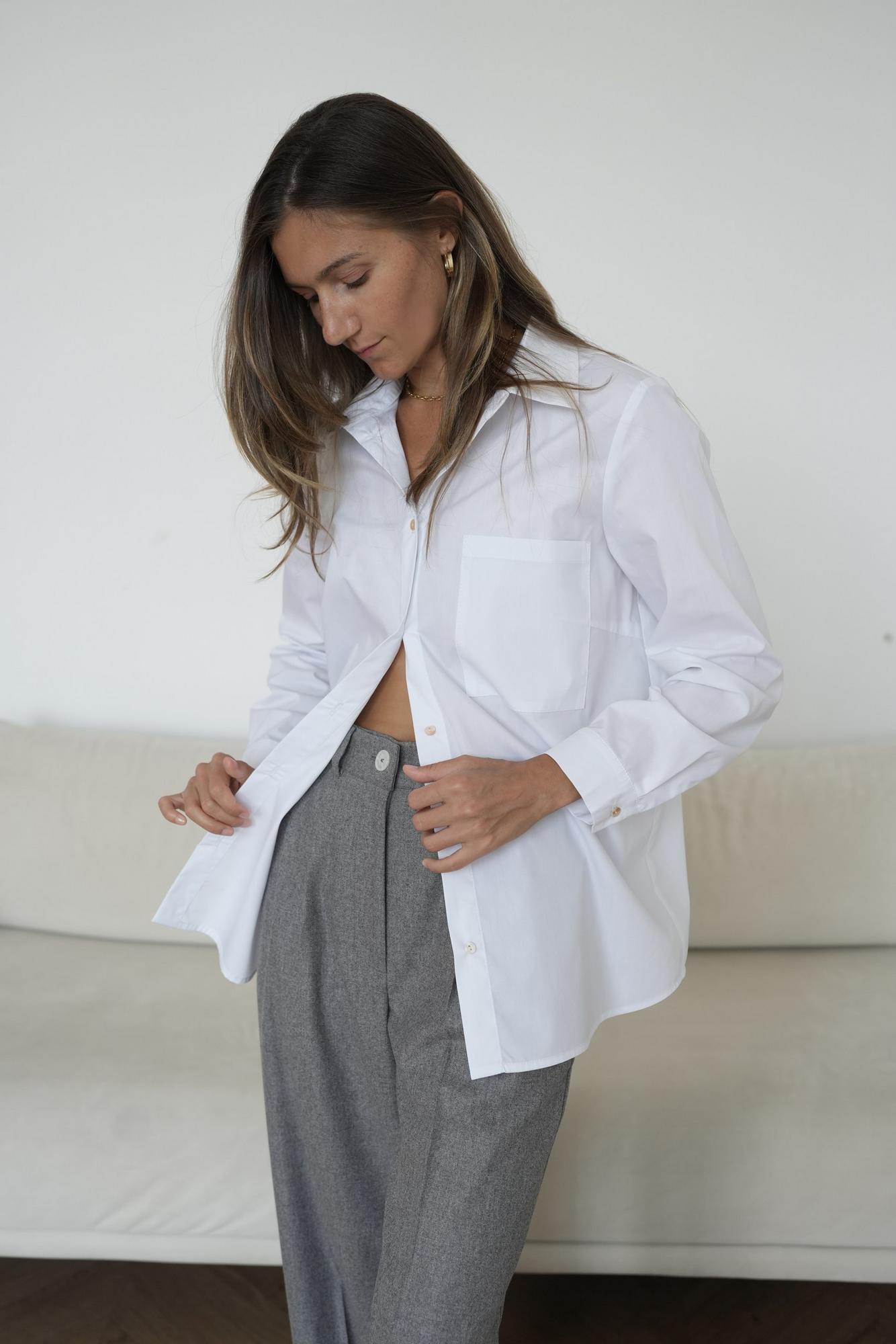 Рубашка классическая из хлопка