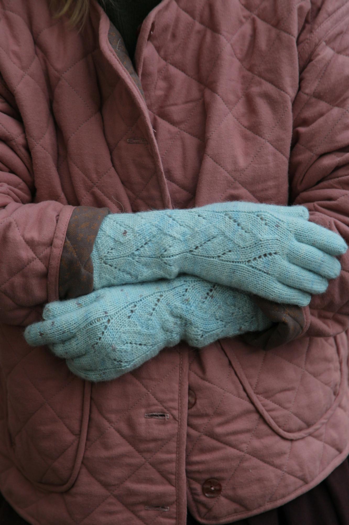 Перчатки "Зимний театр" с длинной манжетой