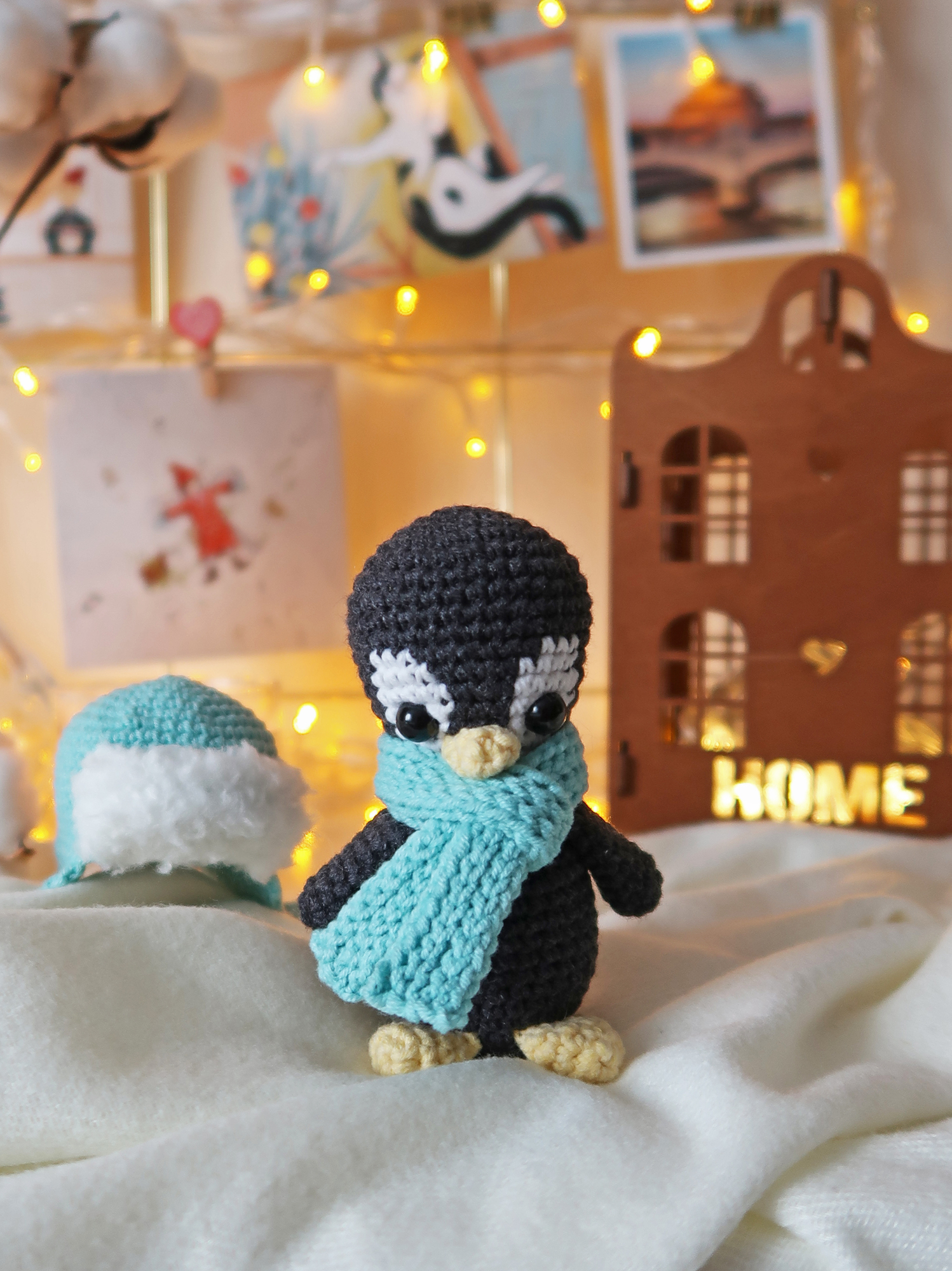 Мастер-класс, пингвинчик в шапочке