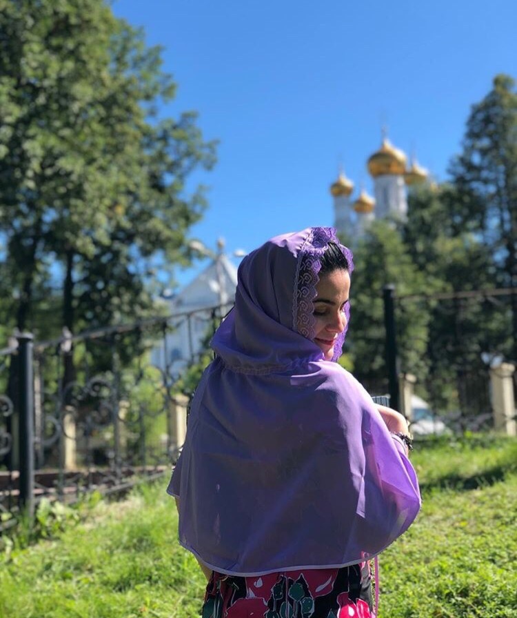 Церковный капюшон Сирень