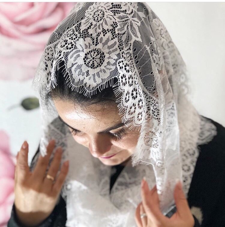 Церковный снуд кружевной