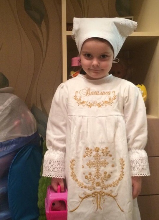 Крестильное платье именное "Озарение"