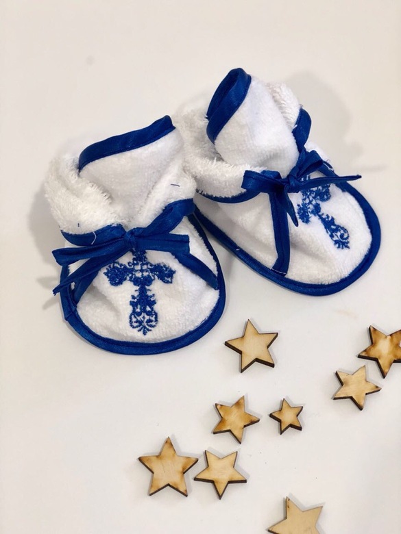 Пинетки махровые с отделкой