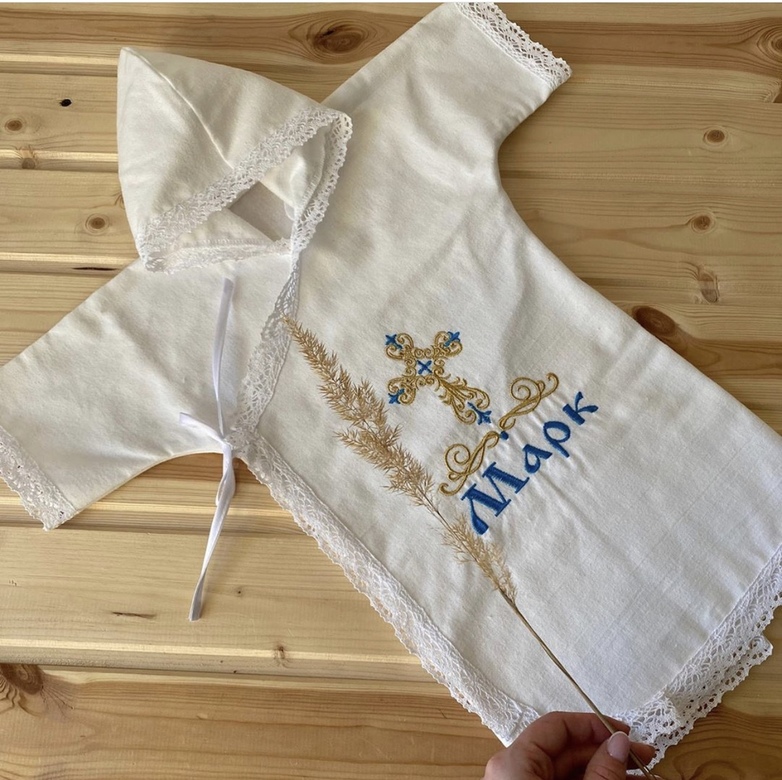 Крестильная рубашка "Русский стиль"