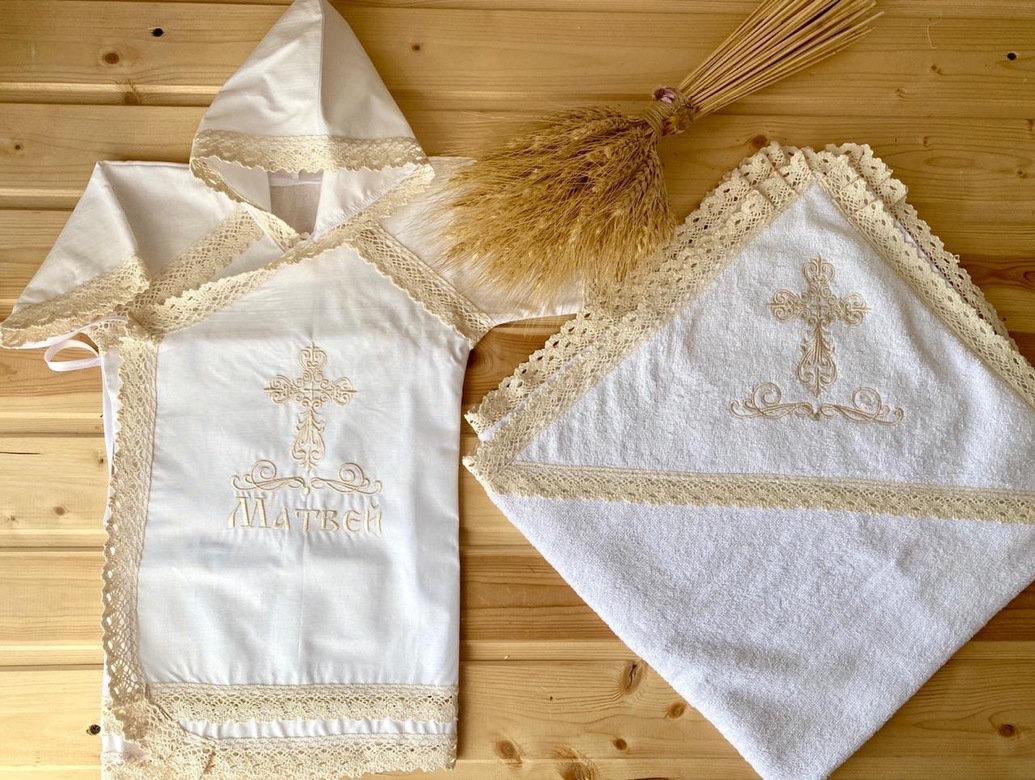 Крестильный набор "Пшеничный именной"