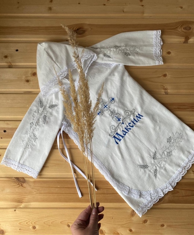 Крестильная рубашка "Колоски"