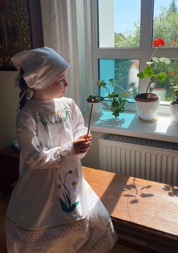 Крестильное платье "Ромашки"