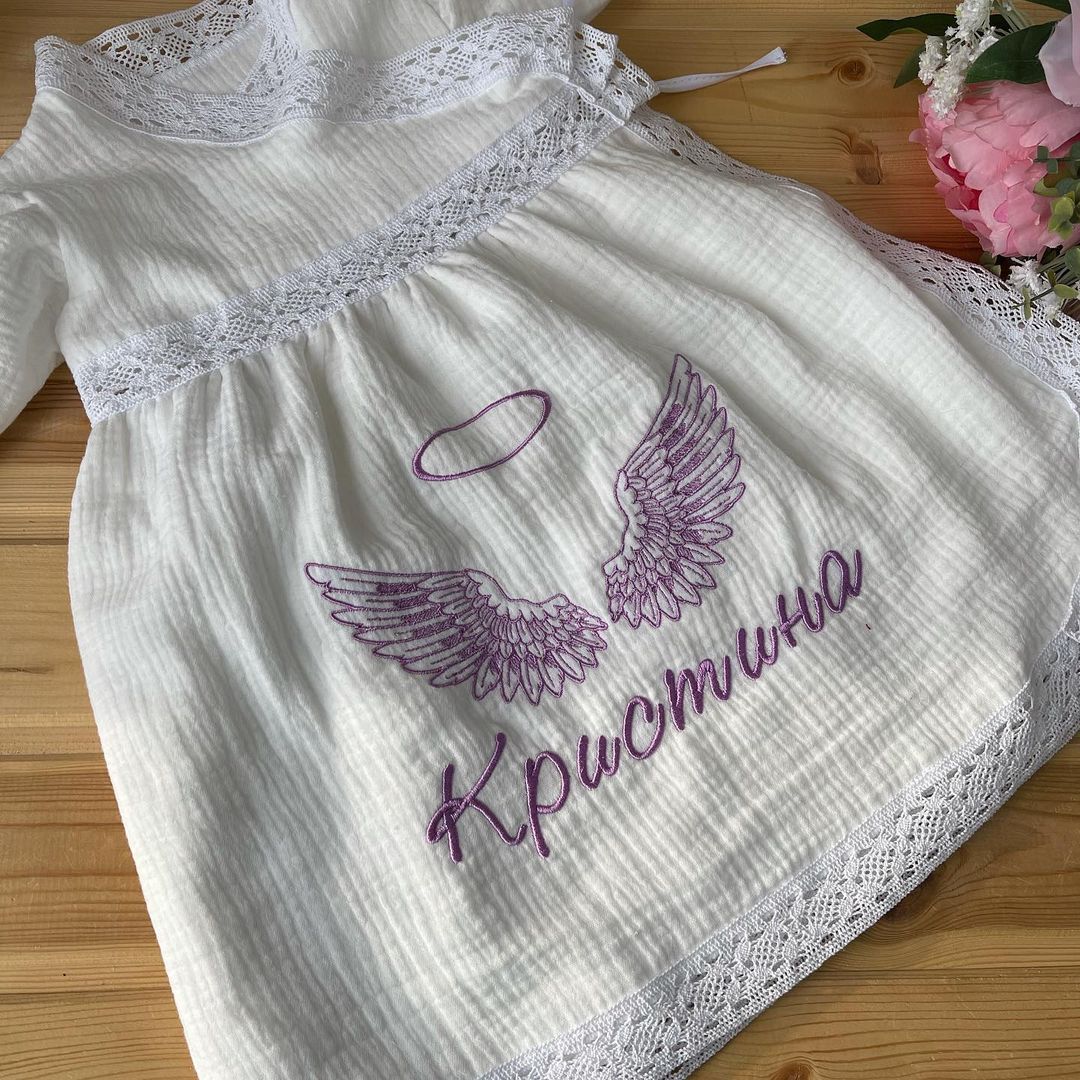 Крестильное платье Кристина муслин