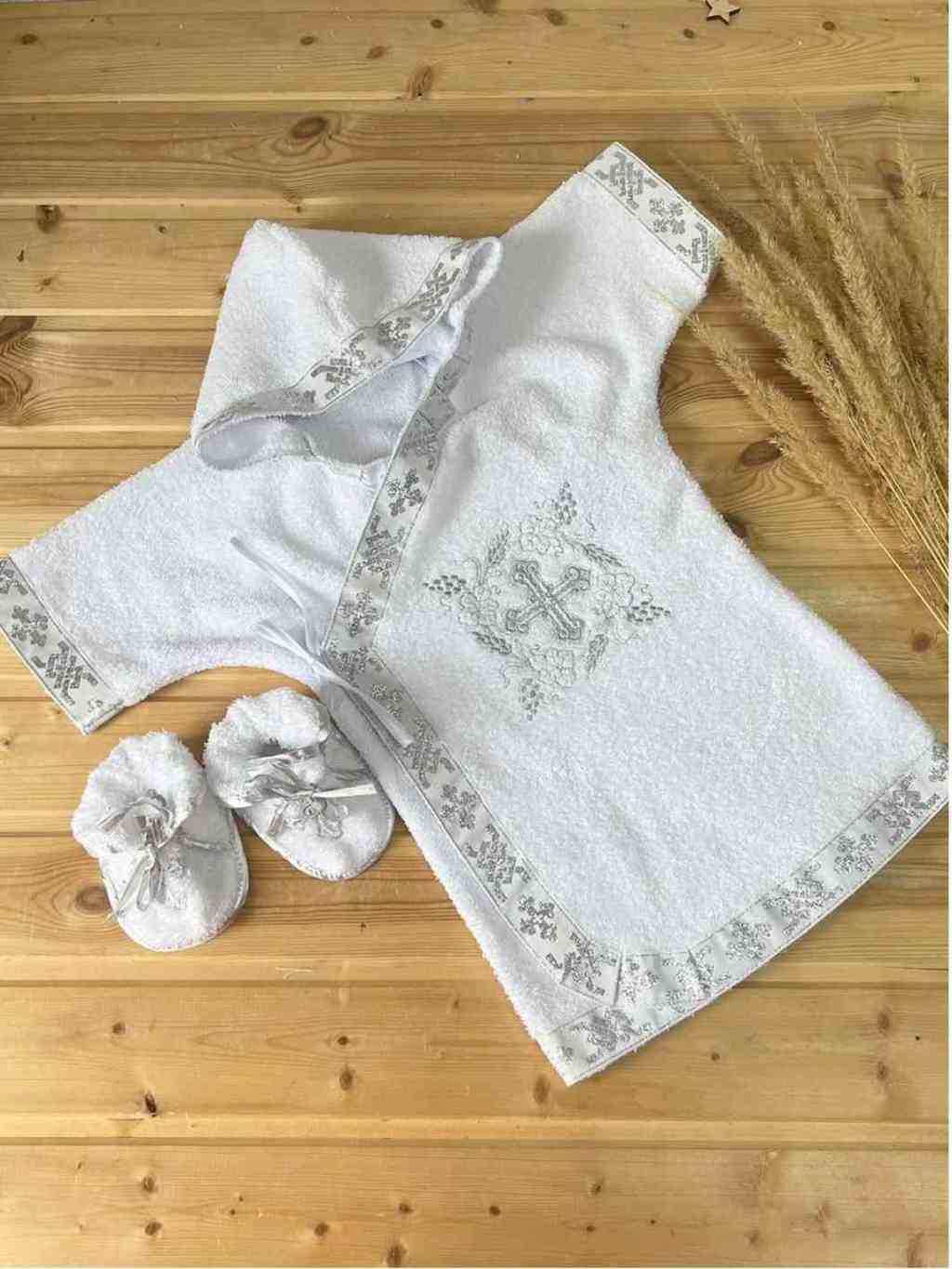 Крестильная рубашка Серебро кресты