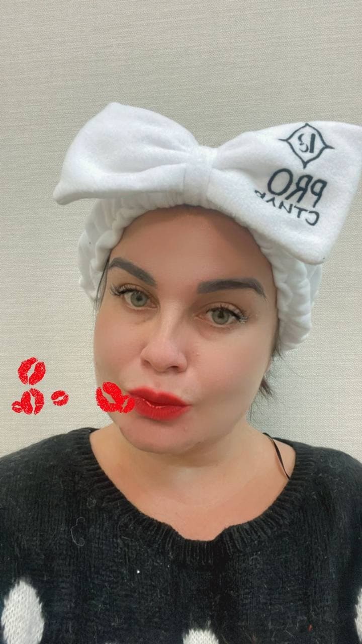 Повязка флисовая с вышивкой