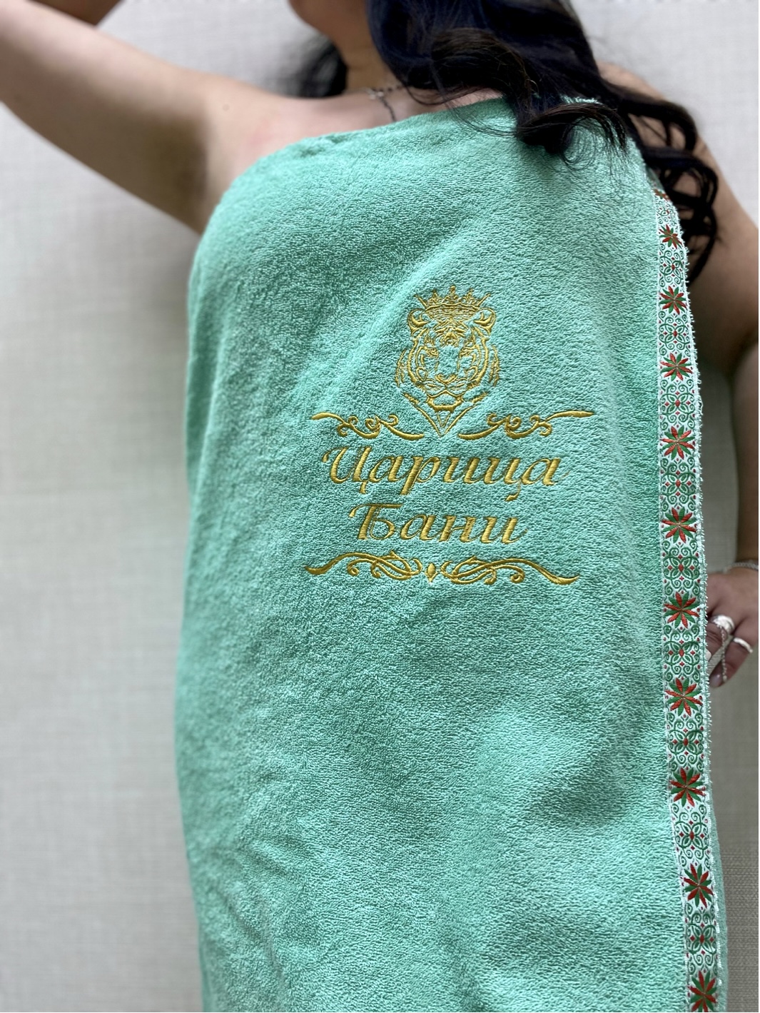 Женский банный набор  Мятный