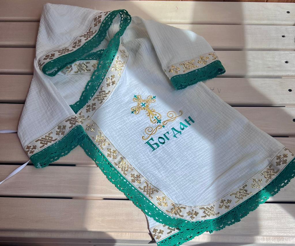 Крестильная рубашка Богдан муслин