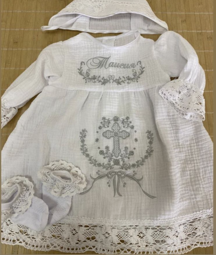 Крестильное платье Таисия муслин