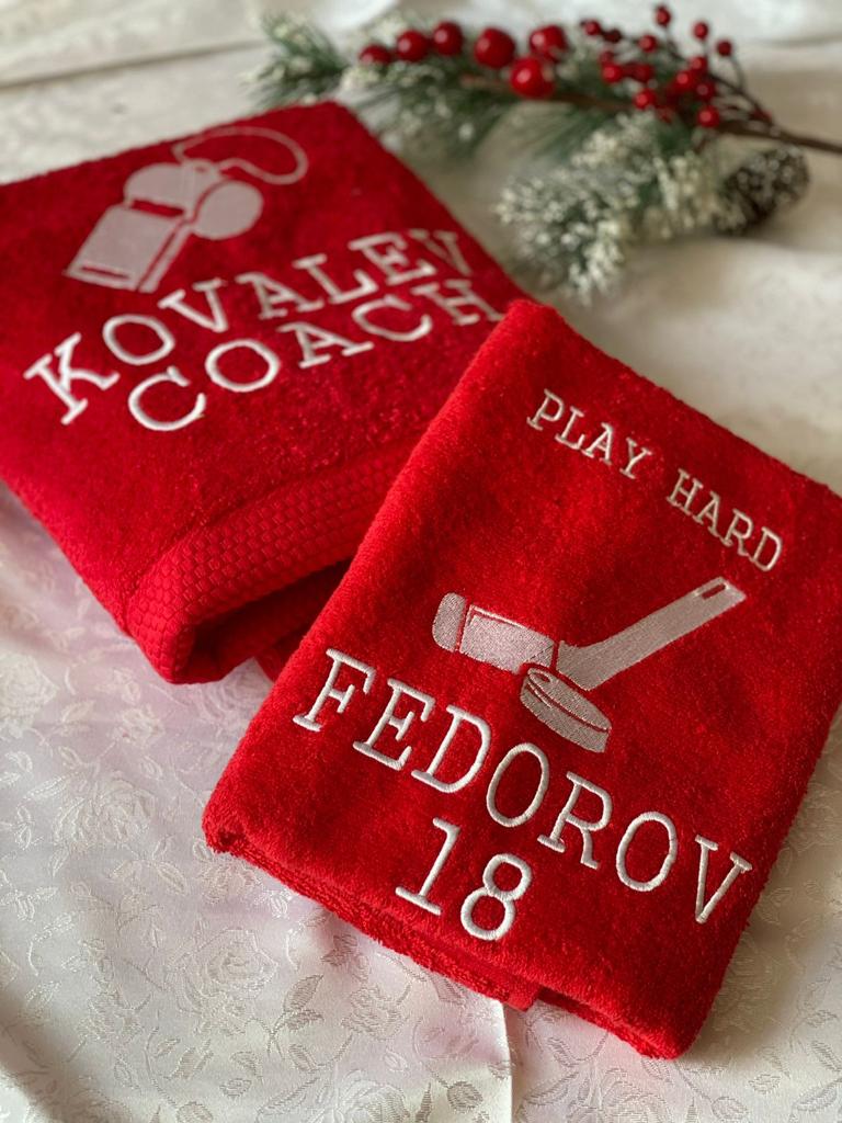 Полотенце махровое с вышивкой