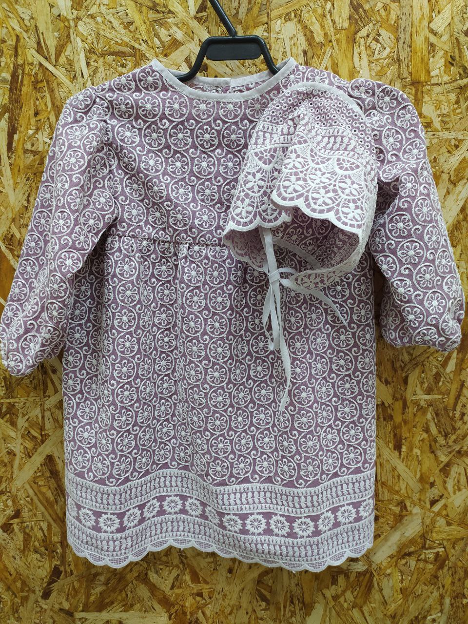 Платье для девочки фиолетовое