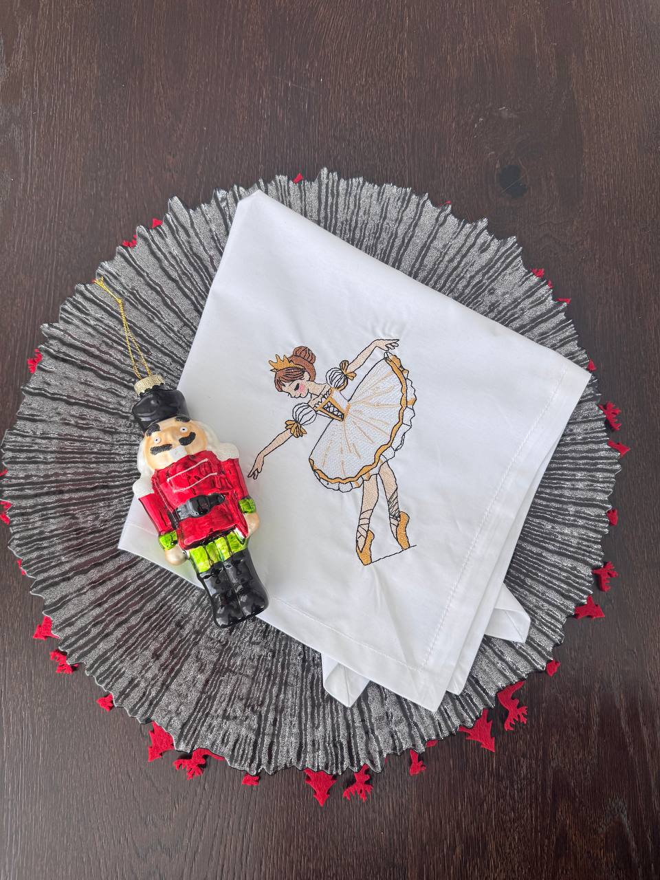 Салфетка сервировочная новогодняя "Балерина"