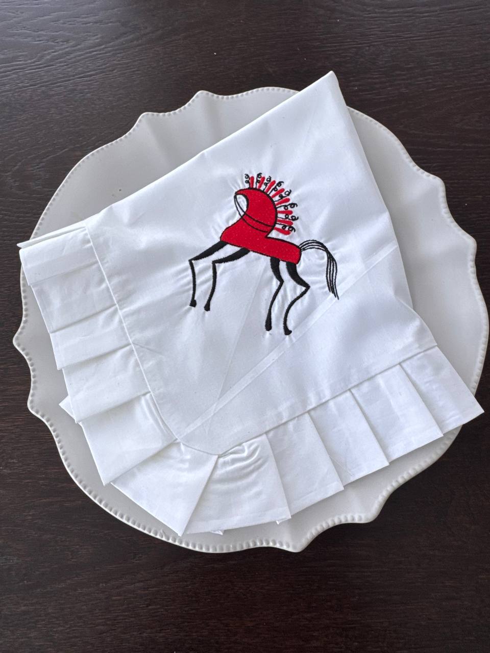 Салфетка сервировочная новогодняя "Лошадь"