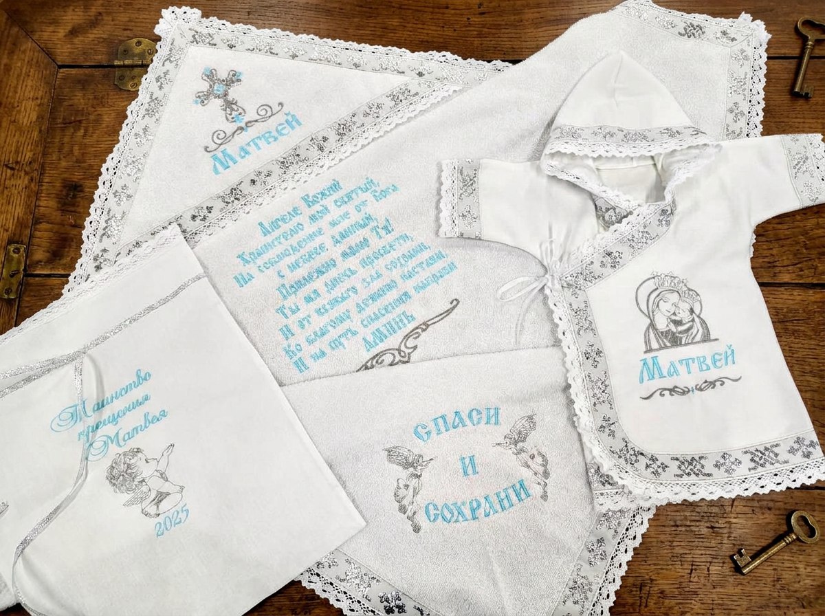 Крестильный набор для мальчика №6