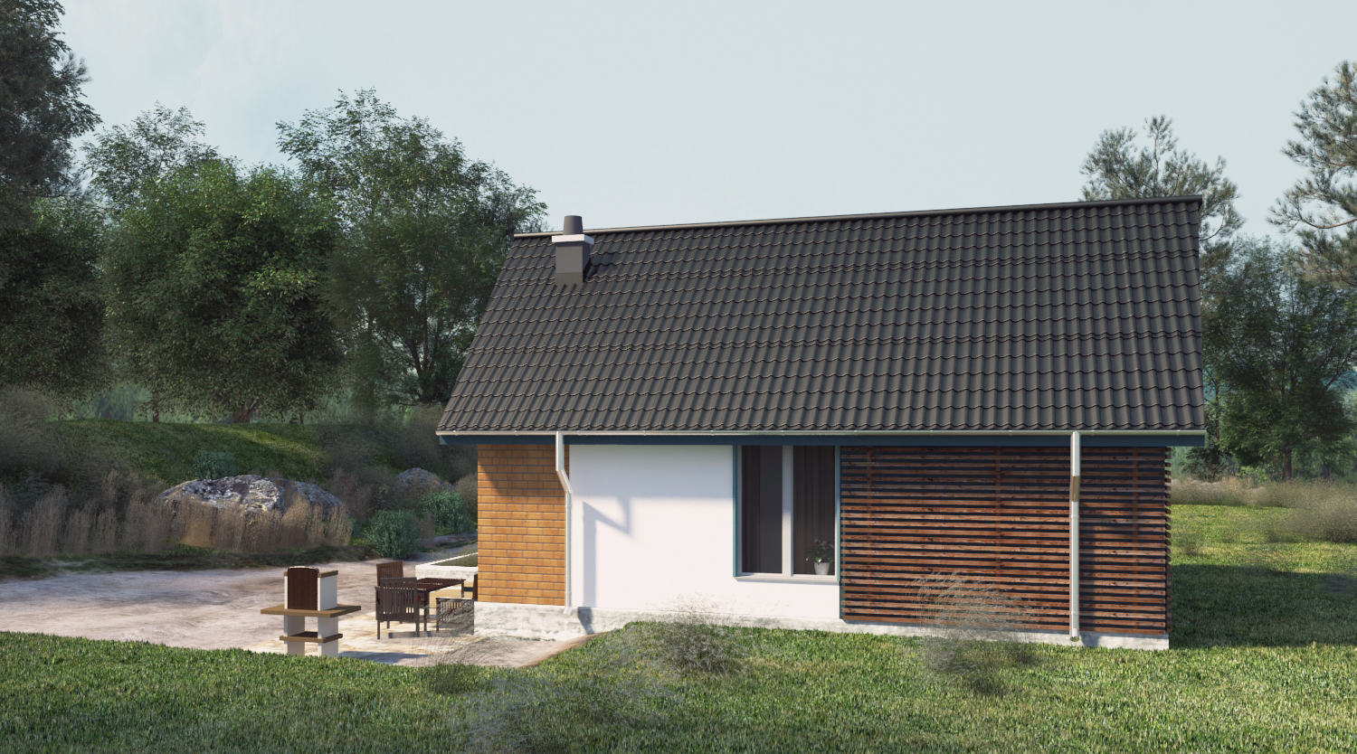 № 1 Маленький одноэтажный дом