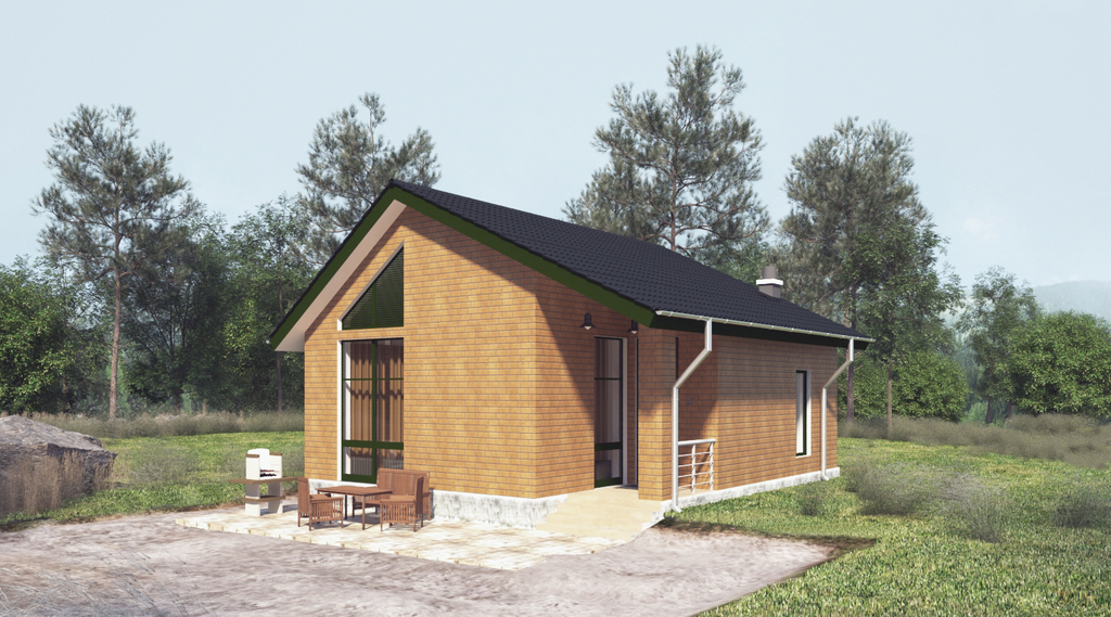 № 2 Маленький одноэтажный дом.