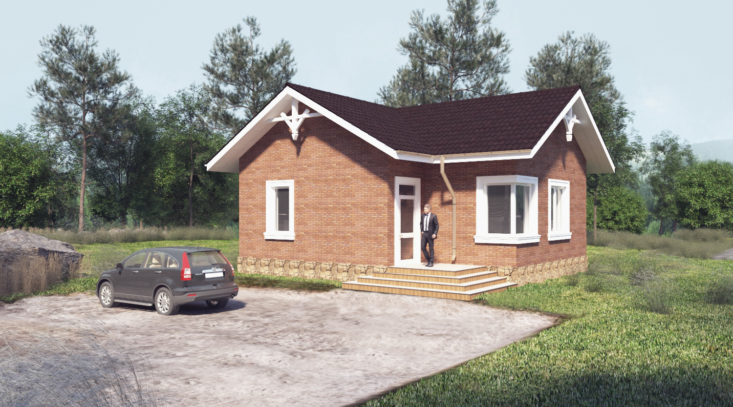 № 3   Маленький одноэтажный дом