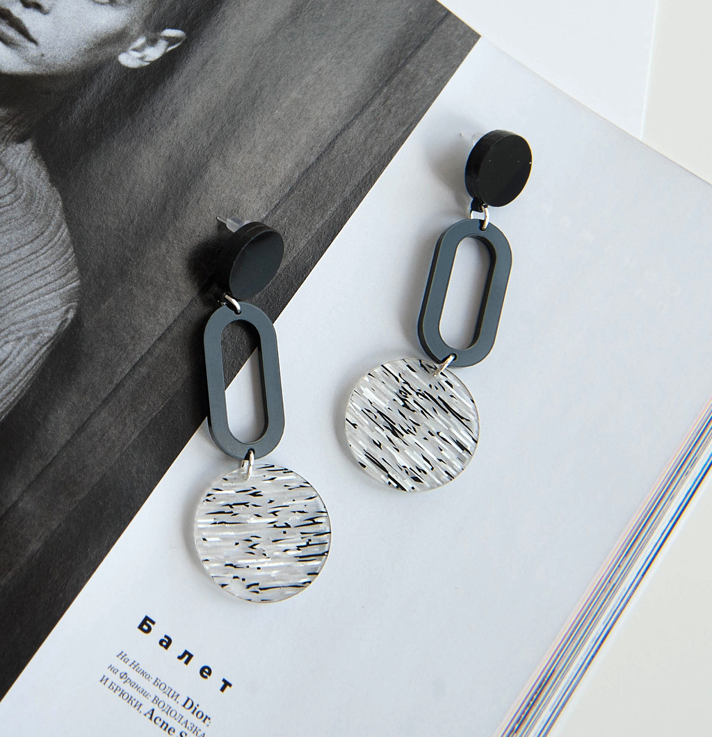 Серьги Дюны дождь