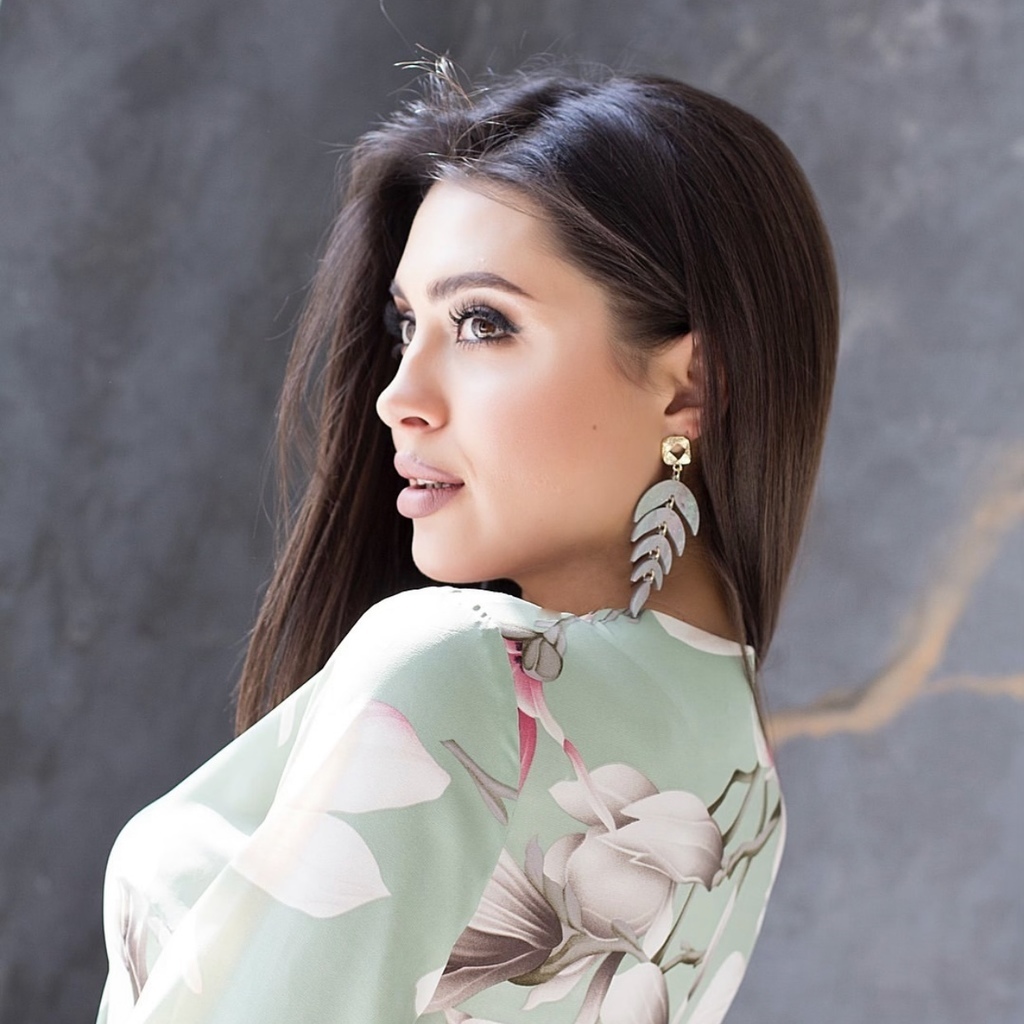 Серьги Листья