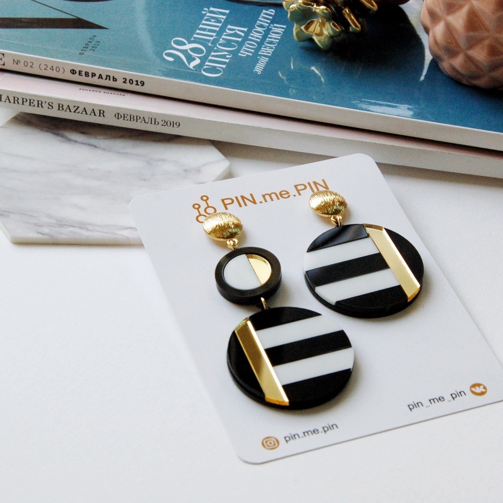 Серьги Стелла Ассиметрия