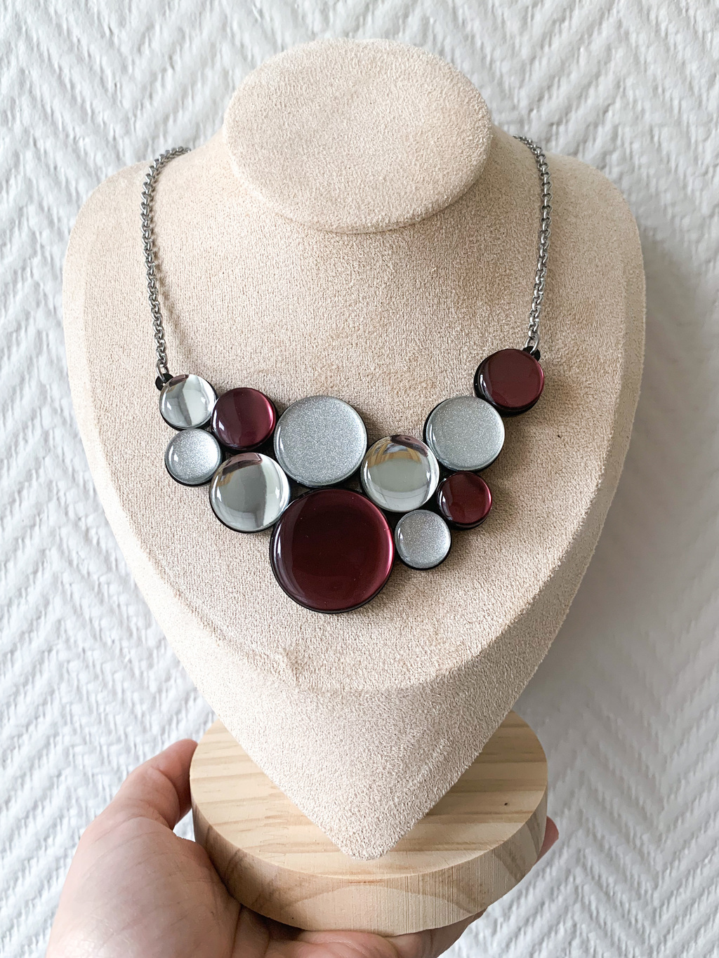 Колье и пусеты Гроздь