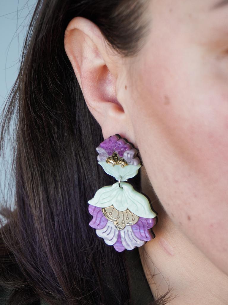 Серьги Магнолия